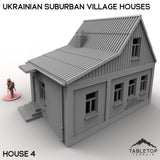 Tabletop Terrain Building 32mm / House 4 Ukrainian Suburban Village Houses