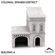 Tabletop Terrain Building 32mm / House A Colonial Spanish District