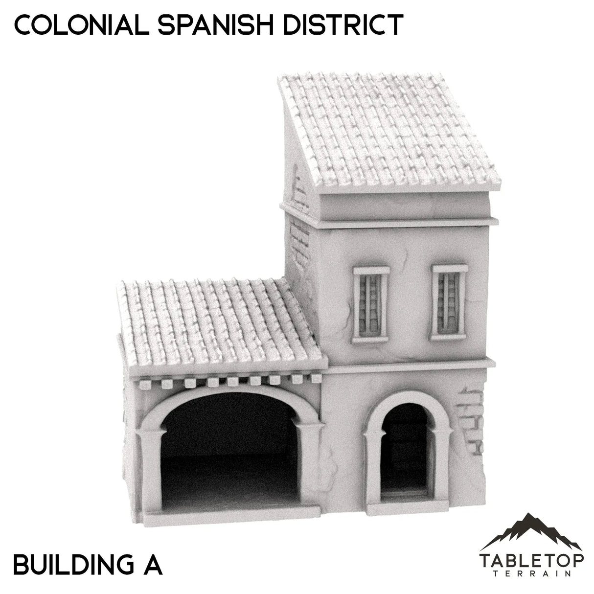 Tabletop Terrain Building 32mm / House A Colonial Spanish District