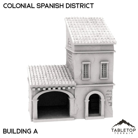 Tabletop Terrain Building 32mm / House A Colonial Spanish District