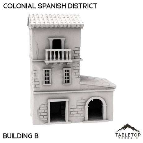 Tabletop Terrain Building 32mm / House B Colonial Spanish District