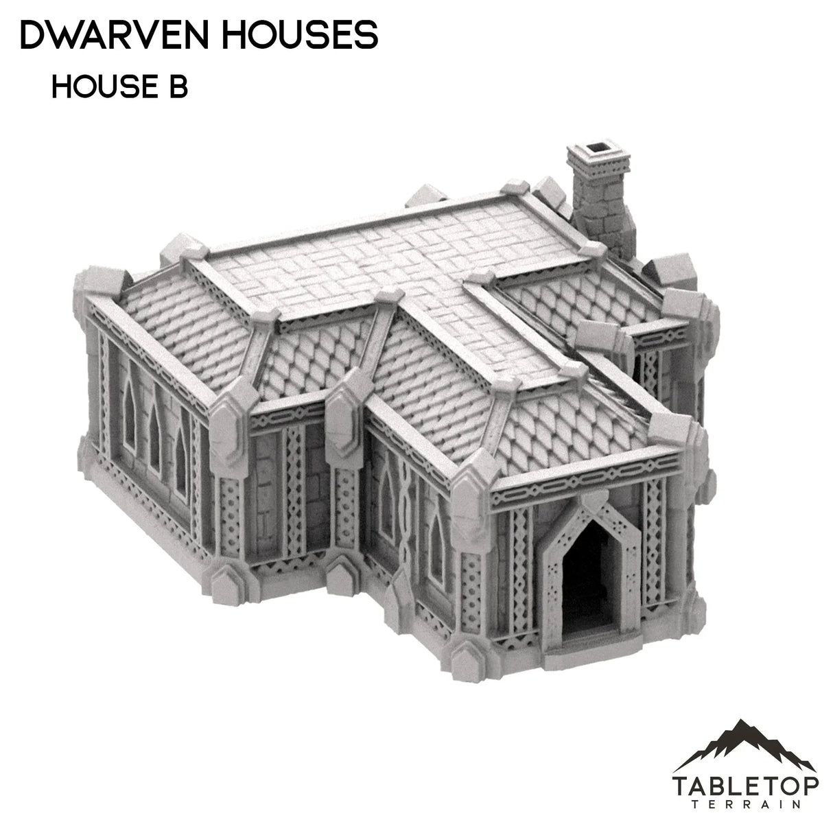 Tabletop Terrain Building 32mm / House B Dwarven Houses