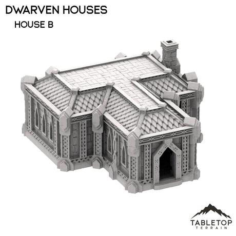 Tabletop Terrain Building 32mm / House B Dwarven Houses