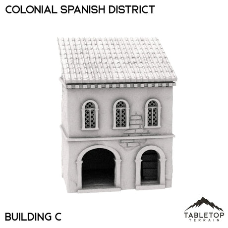 Tabletop Terrain Building 32mm / House C Colonial Spanish District