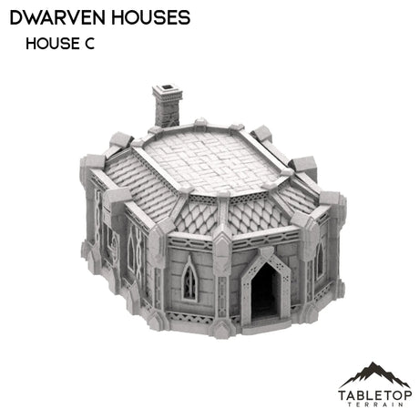 Tabletop Terrain Building 32mm / House C Dwarven Houses