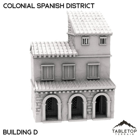 Tabletop Terrain Building 32mm / House D Colonial Spanish District