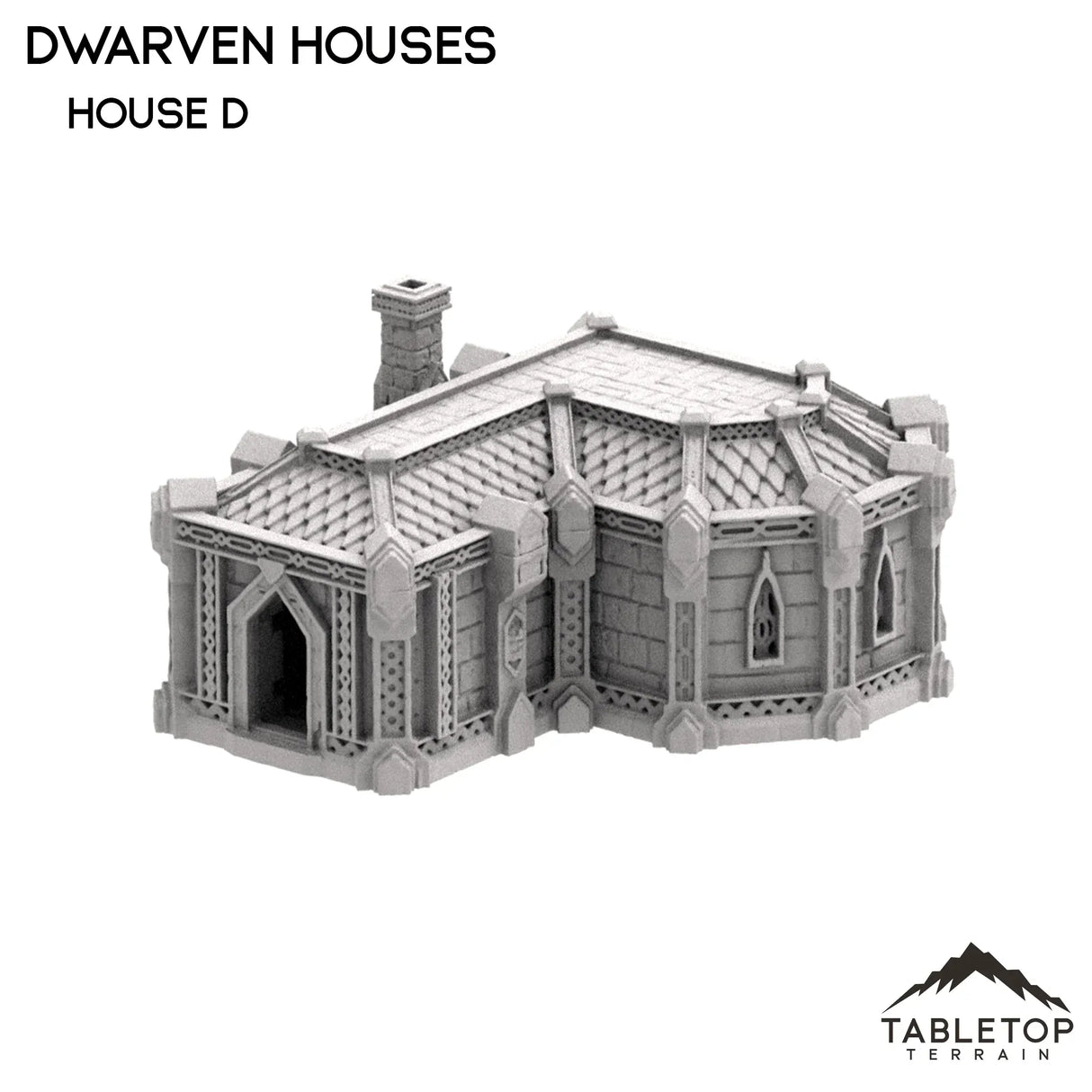 Tabletop Terrain Building 32mm / House D Dwarven Houses