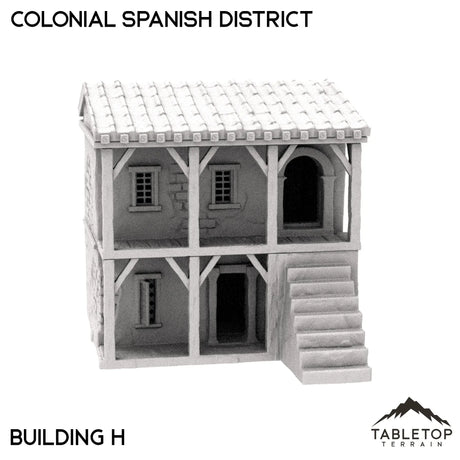 Tabletop Terrain Building 32mm / House H Colonial Spanish District