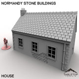 Tabletop Terrain Building 32mm / House Normandy Stone Buildings