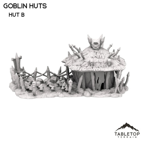 Tabletop Terrain Building 32mm / Hut B Goblin Huts