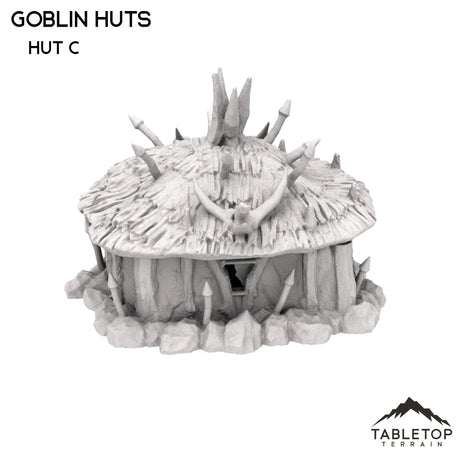 Tabletop Terrain Building 32mm / Hut C Goblin Huts