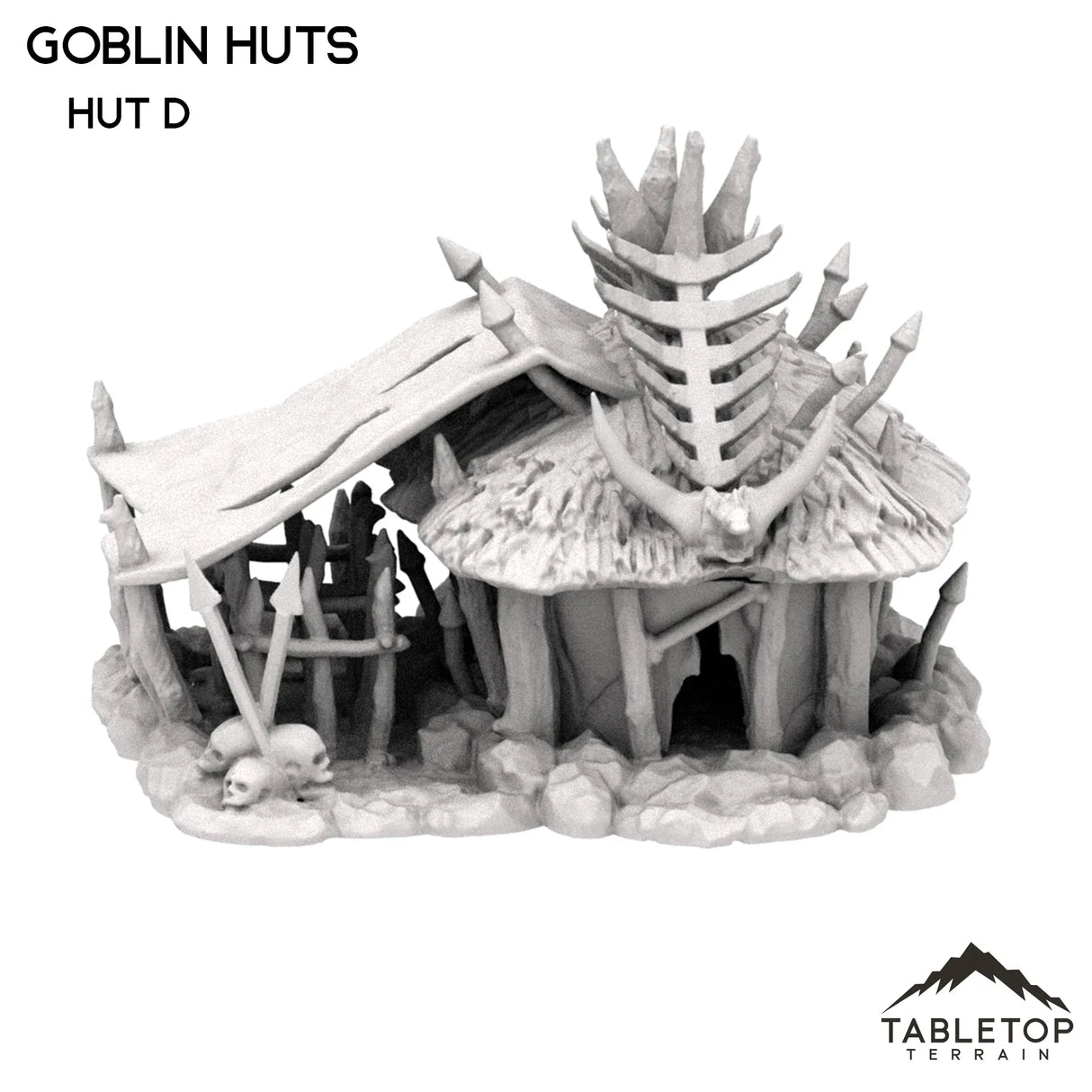 Tabletop Terrain Building 32mm / Hut D Goblin Huts