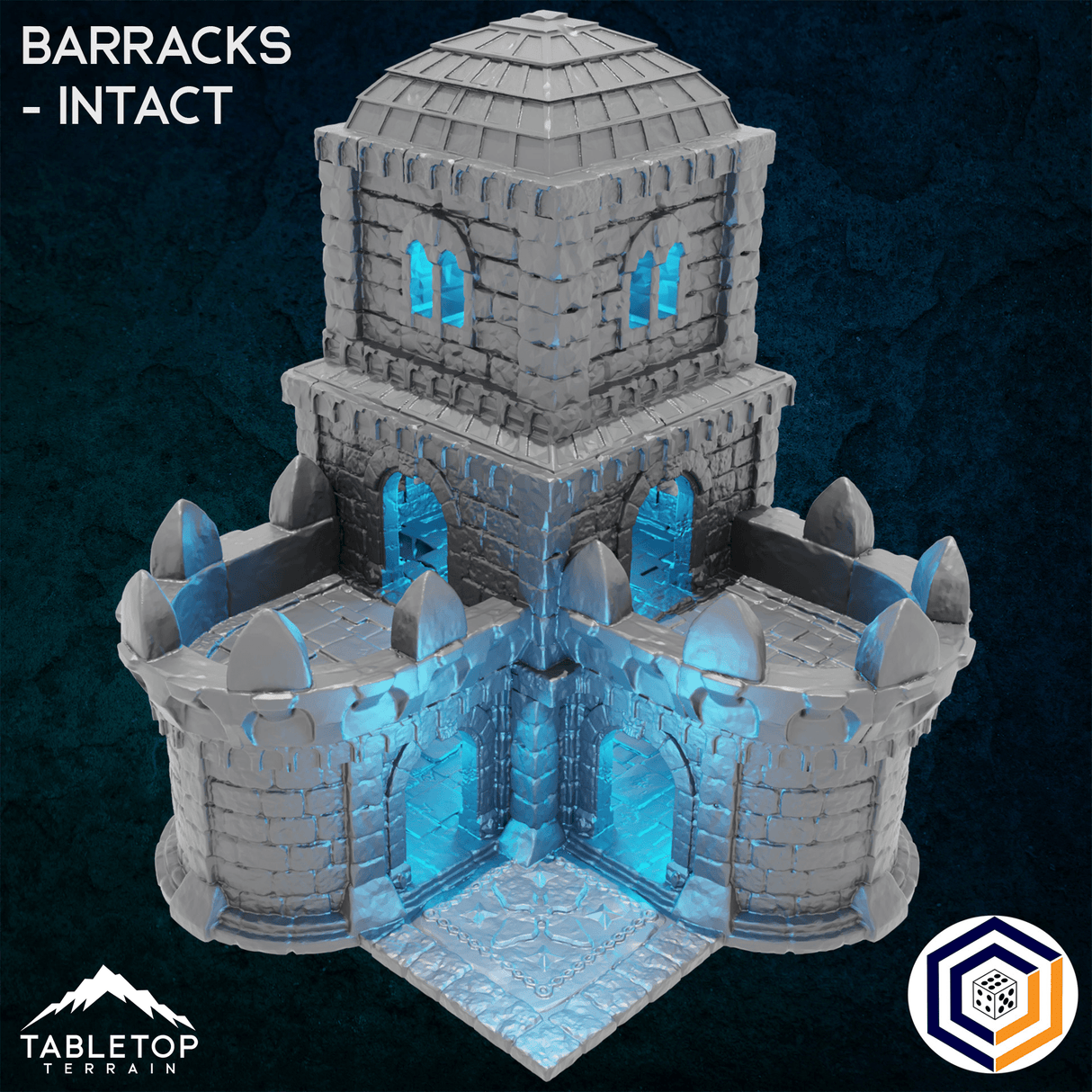 Tabletop Terrain Building 32mm / Intact Barracks - Kingdom of Tor Ithilas