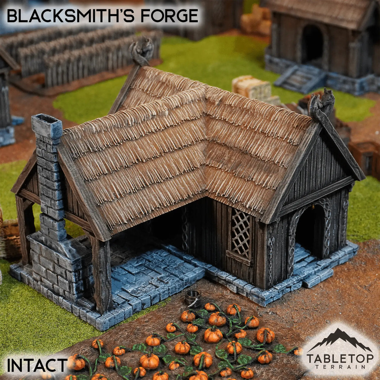 Tabletop Terrain Building 32mm / Intact Blacksmith's Forge - Kingdom of Saxonia