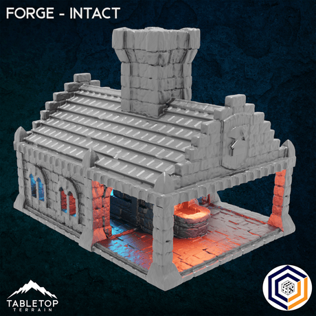 Tabletop Terrain Building 32mm / Intact Forge - Kingdom of Tor Ithilas