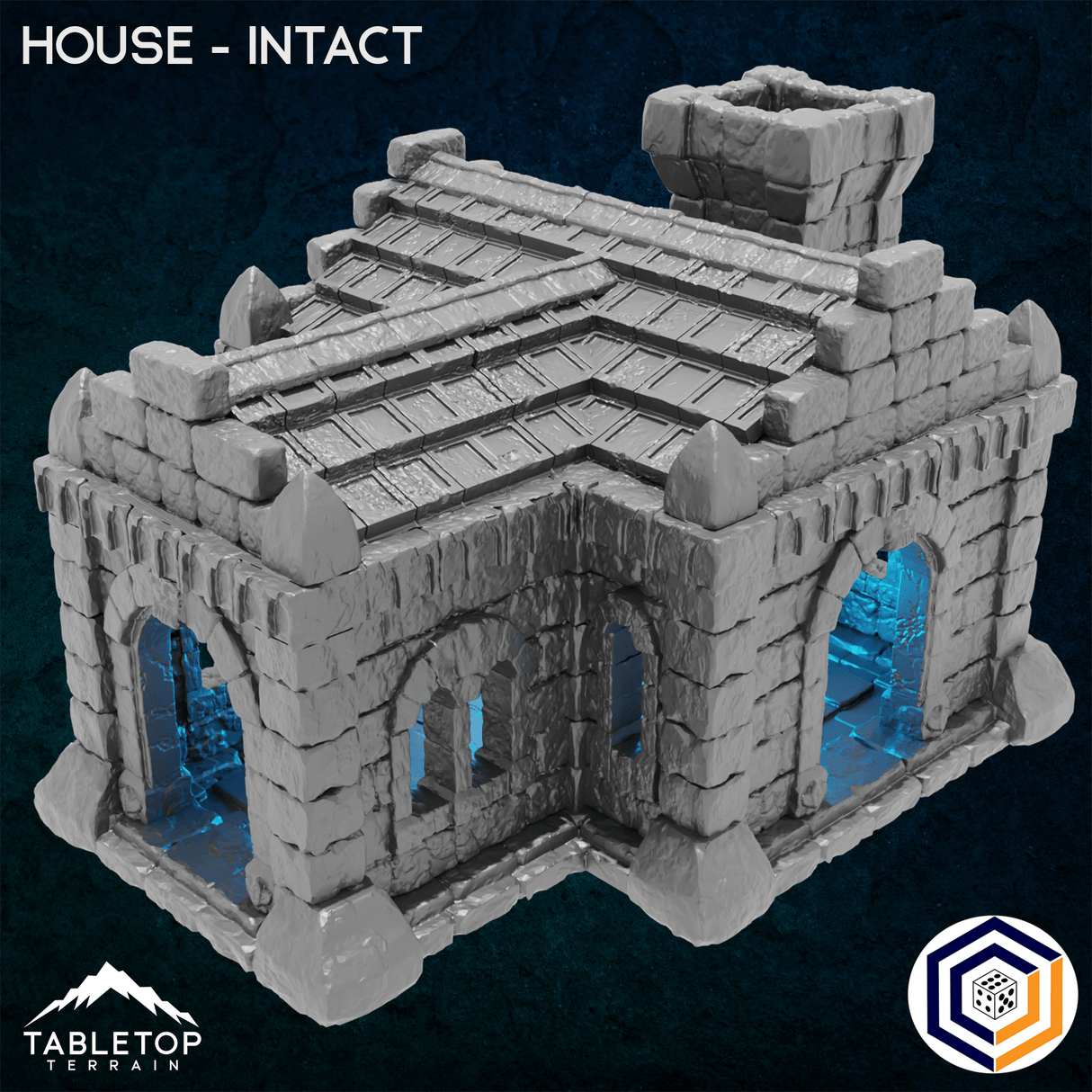 Tabletop Terrain Building 32mm / Intact House - Kingdom of Tor Ithilas