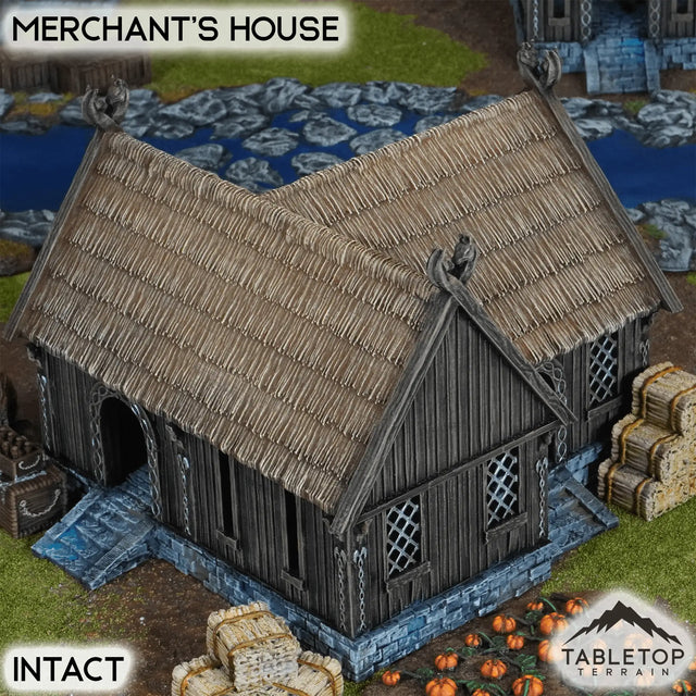 Tabletop Terrain Building 32mm / Intact Merchant's House - Kingdom of Saxonia