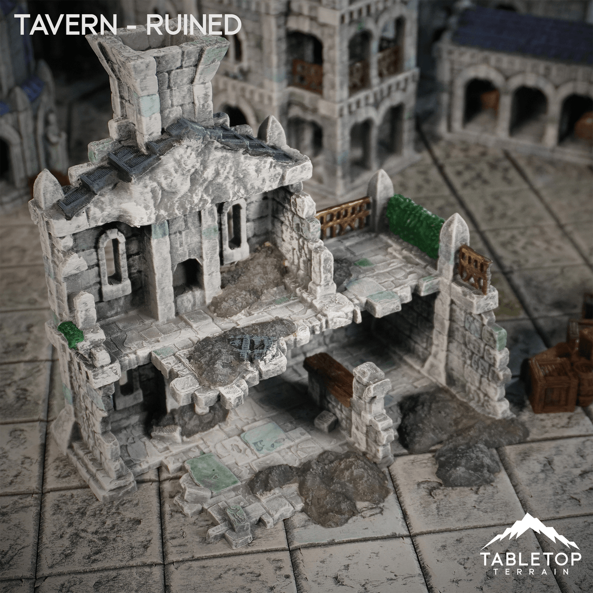 Tabletop Terrain Building 32mm / Ruined Tavern - Kingdom of Tor Ithilas