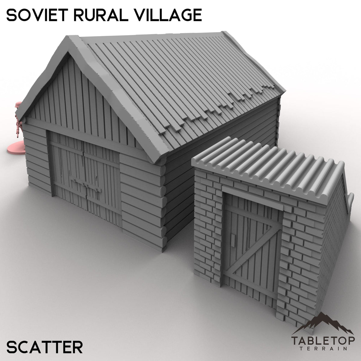 Tabletop Terrain Building 32mm / Scatter Soviet Rural Village