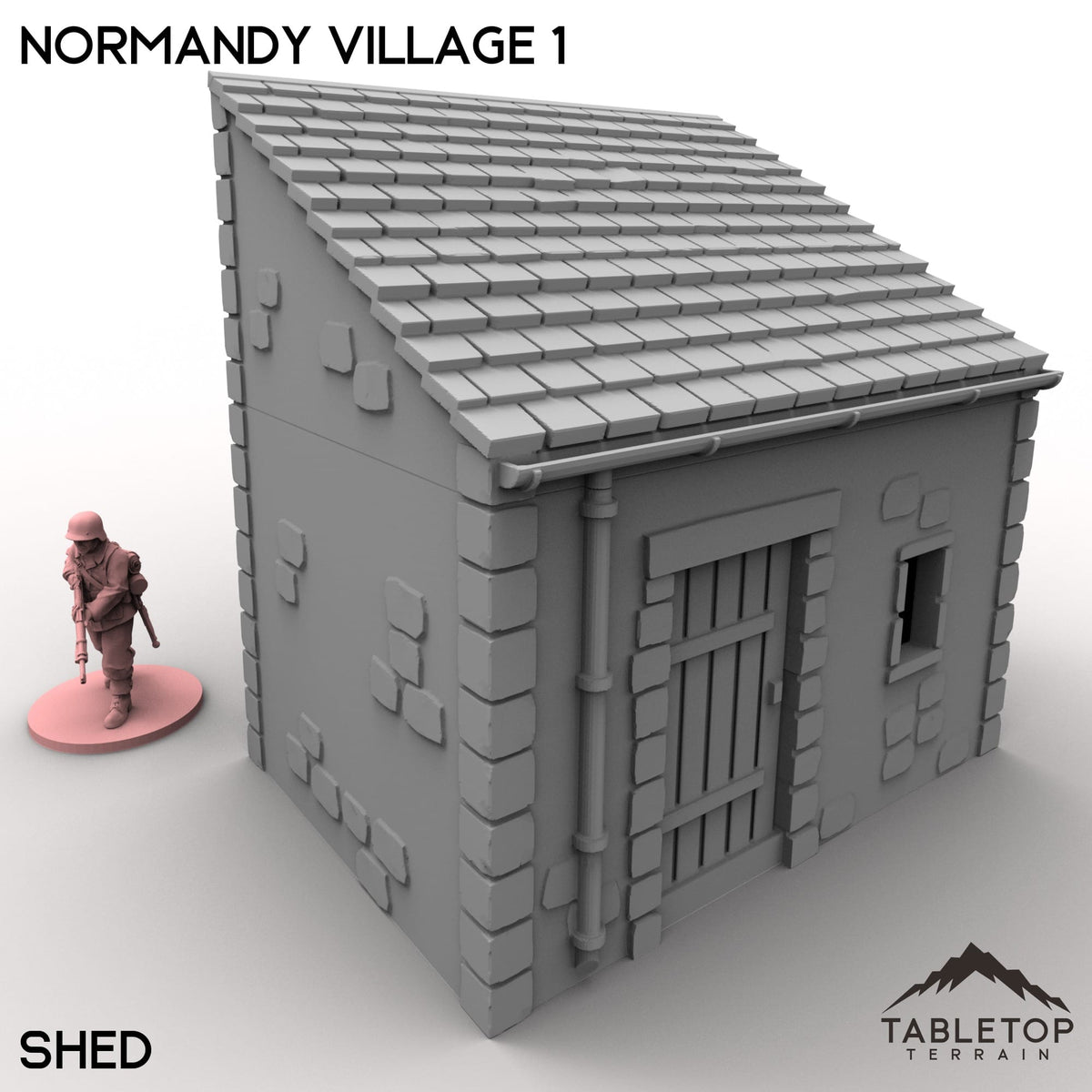 Tabletop Terrain Building 32mm / Shed Normandy Village 1
