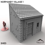 Tabletop Terrain Building 32mm / Shed Normandy Village 1