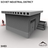 Tabletop Terrain Building 32mm / Shed Soviet Industrial District