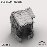 Tabletop Terrain Building 32mm / Slum House 1 Old Slum Houses