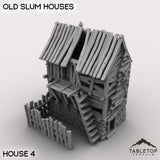 Tabletop Terrain Building 32mm / Slum House 4 Old Slum Houses