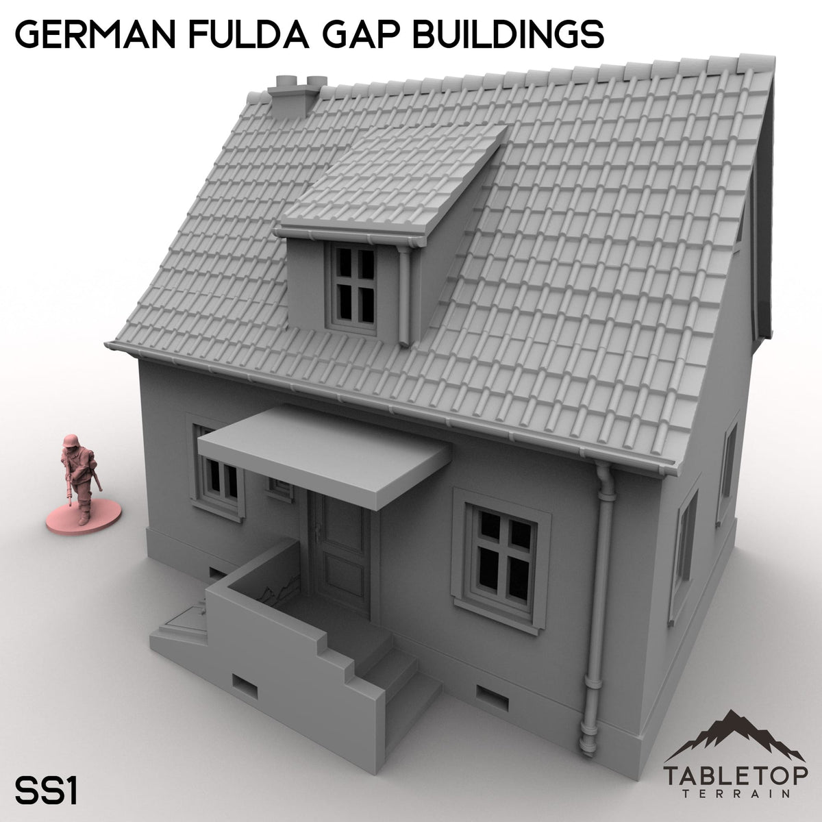Tabletop Terrain Building 32mm / SS1 German Fulda Gap Buildings