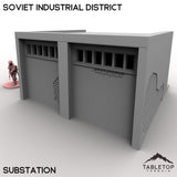 Tabletop Terrain Building 32mm / Substation Soviet Industrial District