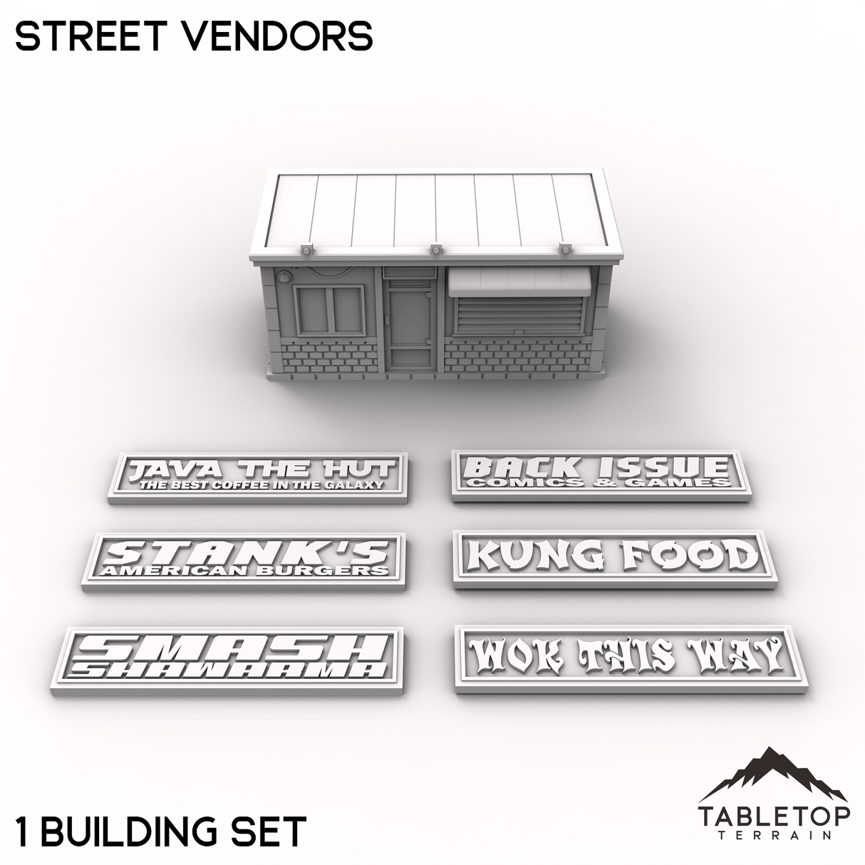 Tabletop Terrain Building 40mm / 1 Street Vendors - MCP Building