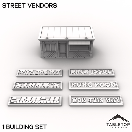 Tabletop Terrain Building 40mm / 1 Street Vendors - MCP Building