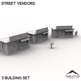 Tabletop Terrain Building 40mm / 3 Street Vendors - MCP Building