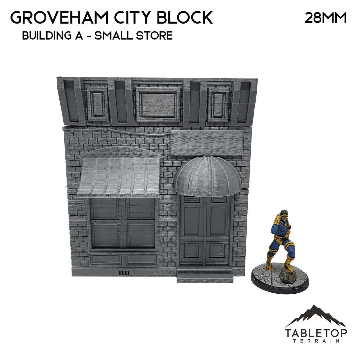 Tabletop Terrain Building 40mm / Building A (small store) Groveham City Block