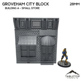 Tabletop Terrain Building 40mm / Building A (small store) Groveham City Block