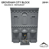 Tabletop Terrain Building 40mm / Building B (restaurant) Groveham City Block