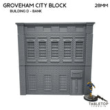 Tabletop Terrain Building 40mm / Building D (bank) Groveham City Block