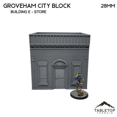 Tabletop Terrain Building 40mm / Building E (store) Groveham City Block
