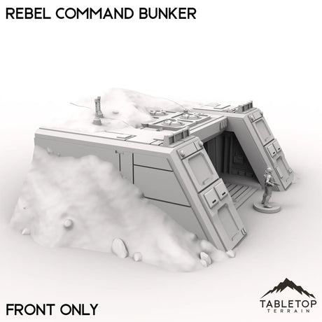 Tabletop Terrain Building 40mm / Front Only Rebel Command Bunker