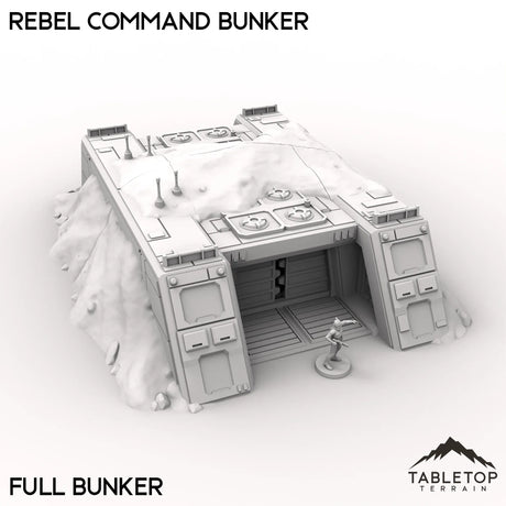 Tabletop Terrain Building 40mm / Full Bunker Rebel Command Bunker