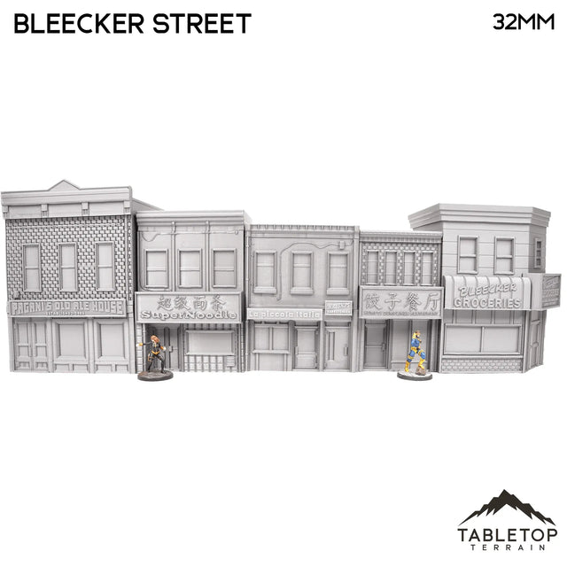 Tabletop Terrain Building 40mm / Full City Block Bleecker Street City Block