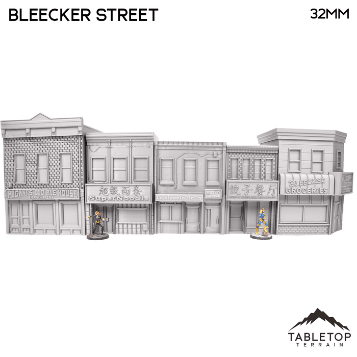 Tabletop Terrain Building 40mm / Full City Block / With Floor Bleecker Street City Block - Marvel Crisis Protocol Building