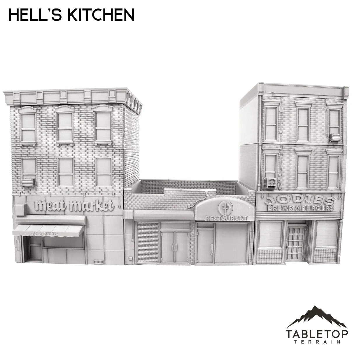 Tabletop Terrain Building 40mm / Full Set Hell's Kitchen City Block