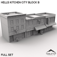 Tabletop Terrain Building 40mm / Full Set Hells Kitchen City Block B