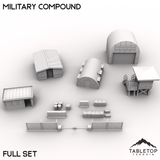 Tabletop Terrain Building 40mm / Full Set Military Compound