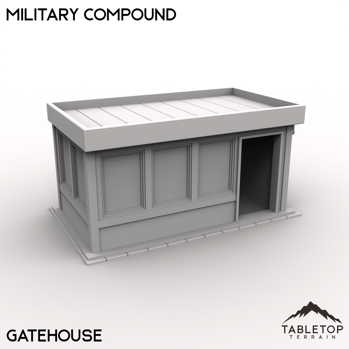 Tabletop Terrain Building 40mm / Gatehouse Military Compound