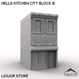 Tabletop Terrain Building 40mm / Liquor Store Hells Kitchen City Block B