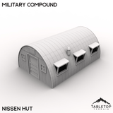 Tabletop Terrain Building 40mm / Nissen Hut Military Compound