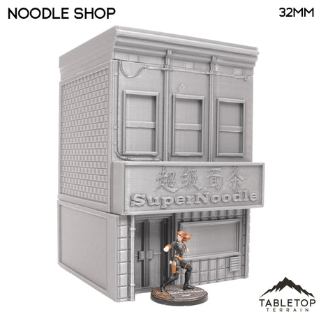 Tabletop Terrain Building 40mm / Noodle Shop Bleecker Street City Block