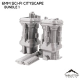 Tabletop Terrain Building 6mm Sci-Fi Cityscape Bundle 1